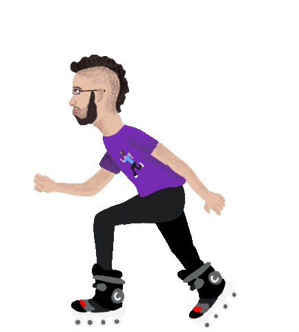  Skate  Roll Sticker  by aranchamora for iOS Android GIPHY