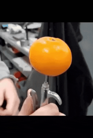 How to peel orange in wow gifs