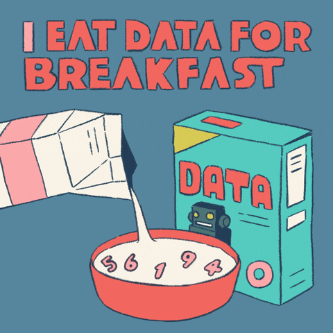 i eat data for breakfast gif about using data to validate health food marketing 