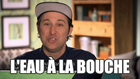 mec qui dit "l'eau à la bouche"