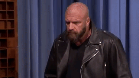 Jimmy Fallon and Triple H in funny gifs
