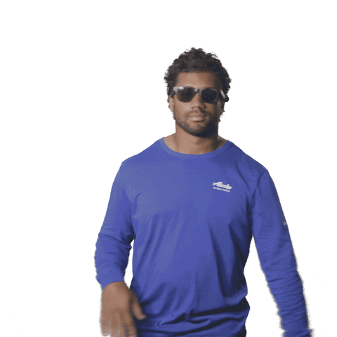 Russell Wilson Hello GIF by Alaska Airlines