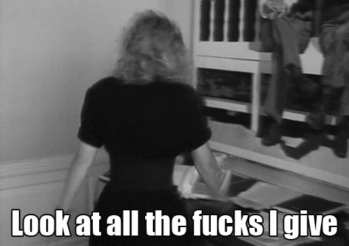 Glenn Close Look At All The Fucks I Give GIF