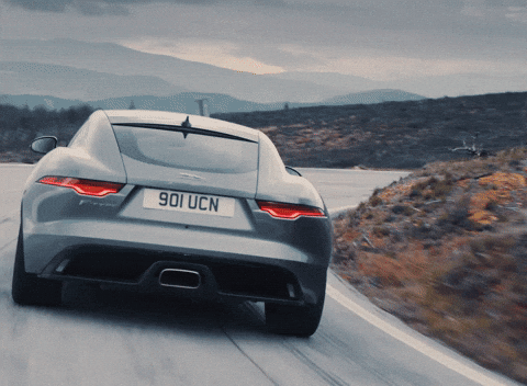 Driving Fast On My Way Gif By Jaguar Find Share On Giphy