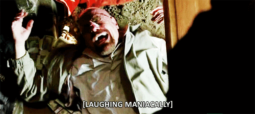 Image result for walter white laughing gif