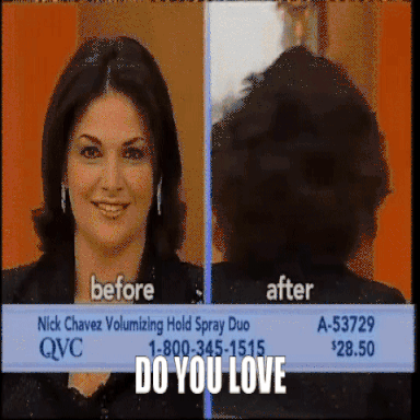 man selling hair product on QVC as an example of an acronym type brand name