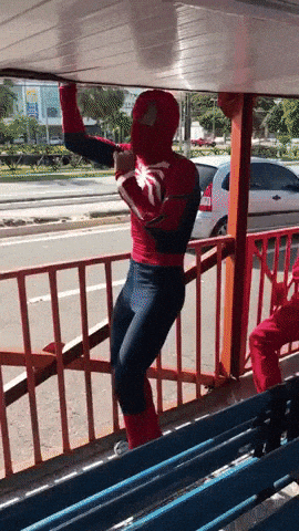 Spidey show real life stunt in wow gifs