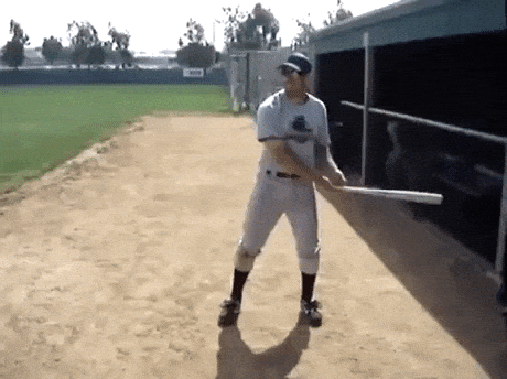 The way he swing the bat in wow gifs