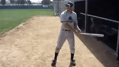 The way he swing the bat