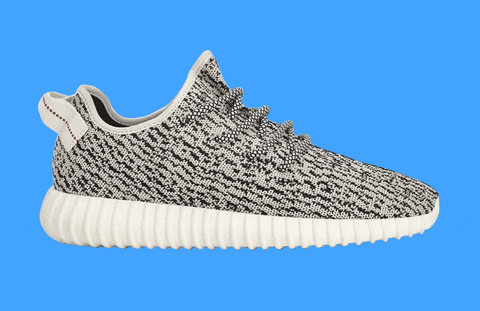 animated yeezy slippers
