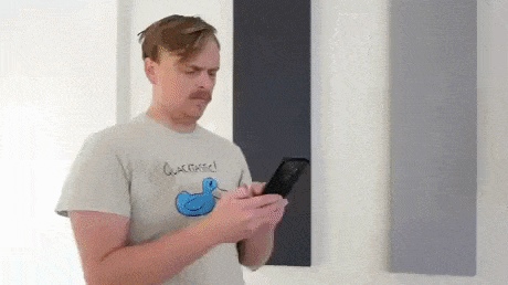 When you accidentally drop your phone in funny gifs