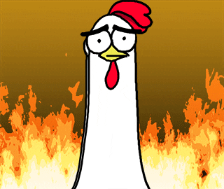 Image result for gif of Roasting cartoon of chicken"