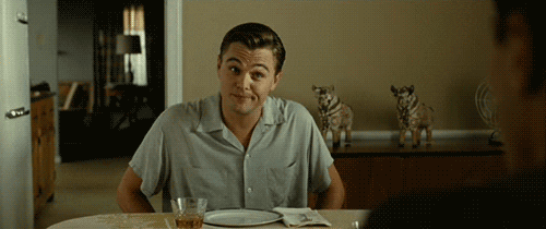 Leo Dicaprio Shrug GIF - Find & Share on GIPHY
