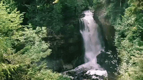 michigan pretty gif waterfall