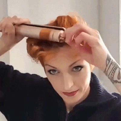 2 in 1 Flat Hair Straightener Curling Iron