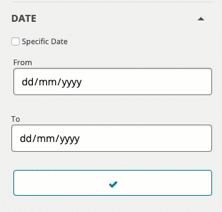 animation showing close-up of date filter