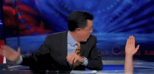 High Five Stephen Colbert GIF - Find & Share on GIPHY
