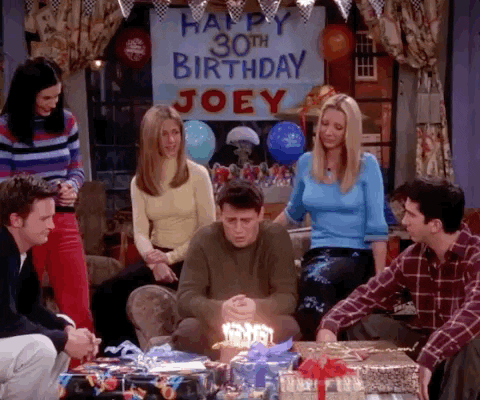 Image result for friends where they all turn 30