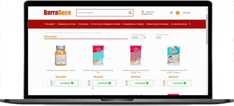 Layout Personalizado E-commerce Barra Doce