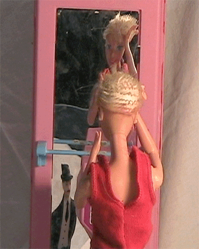 barbie trippy psychedelic hair stop motion