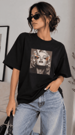 Remer&oacute;n estampado negro Bicco