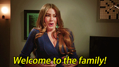 Image result for welcome to the family gif