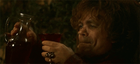 Tyrion drinking wine