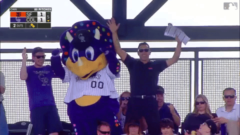 I made a .gif of the best part of today's game : r/ColoradoRockies