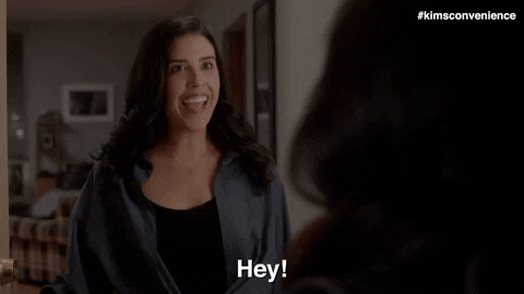 Nicole Power Hello GIF by Kim's Convenience - Find & Share on GIPHY