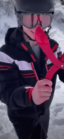Perfect snowball in funny gifs