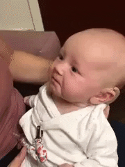 Baby hear mother voice for the first time in wow gifs