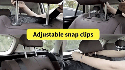 Adjustable snap clips of Dog Car Seat Covers