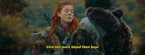Resultado de imagem para girls see more blood gif