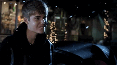Resultado de imagen para justin bieber under the mistletoe video gif