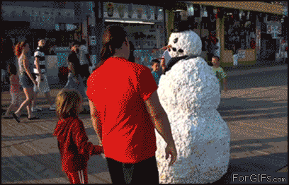 Right In The Snowman in funny gifs