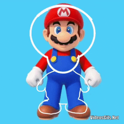 Mario characters in gifgame gifs