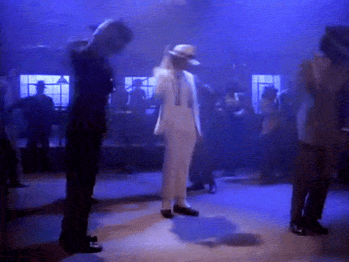Michael Jackson desafiando la gravedad. 