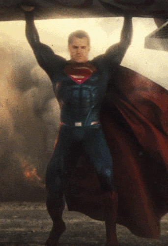 Superman vs Superman: Christopher Reeve meets Henry Cavill [HD] on Make a  GIF