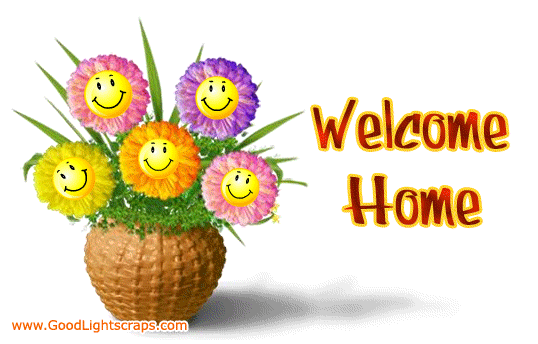 Image result for welcome home animated gif
