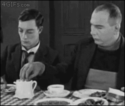 Buster Keaton Coffee GIF - Find & Share on GIPHY