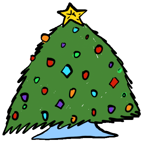 Christmas Tree Sticker by vienna pitts for iOS & Android | GIPHY