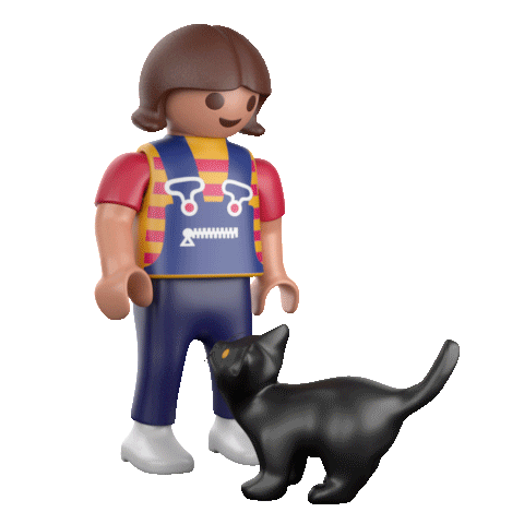 Cat Hug Sticker by PLAYMOBIL for iOS & Android | GIPHY