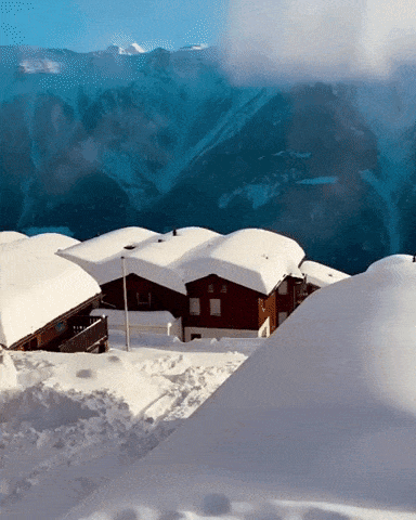 This Swiss mountain village in wow gifs