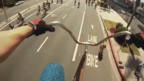 Riding a giant bike in wow gifs
