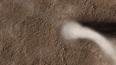 Diablo de polvo en Amazonis Planitia / NASA Jet Propulsion Laboratory