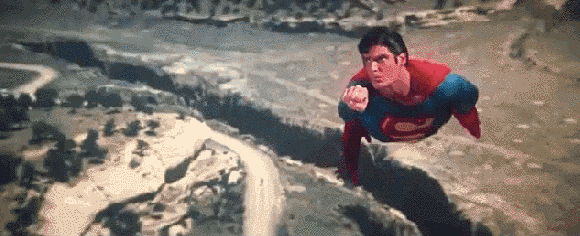 Image result for christopher reeve superman gif