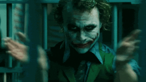 Joker clapping scene in The Dark Knight