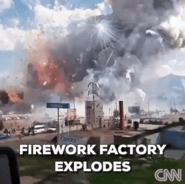 Firework Factory Explodes in funny gifs