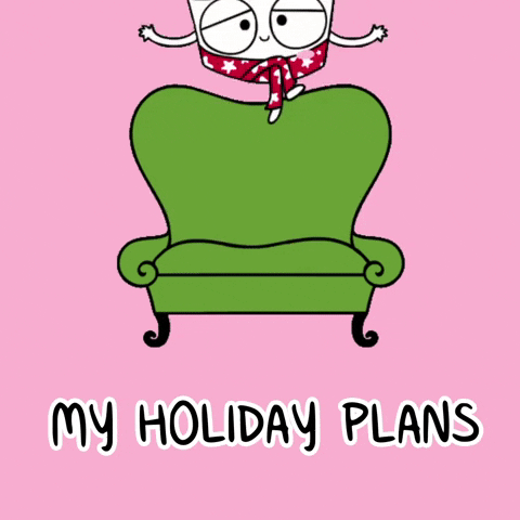 una caricatura con el texto “mu holidays plan” en inglés