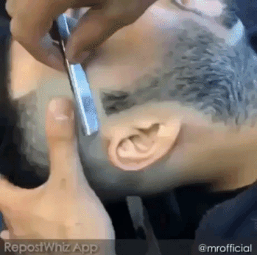 Satisfying Shaving in funny gifs
